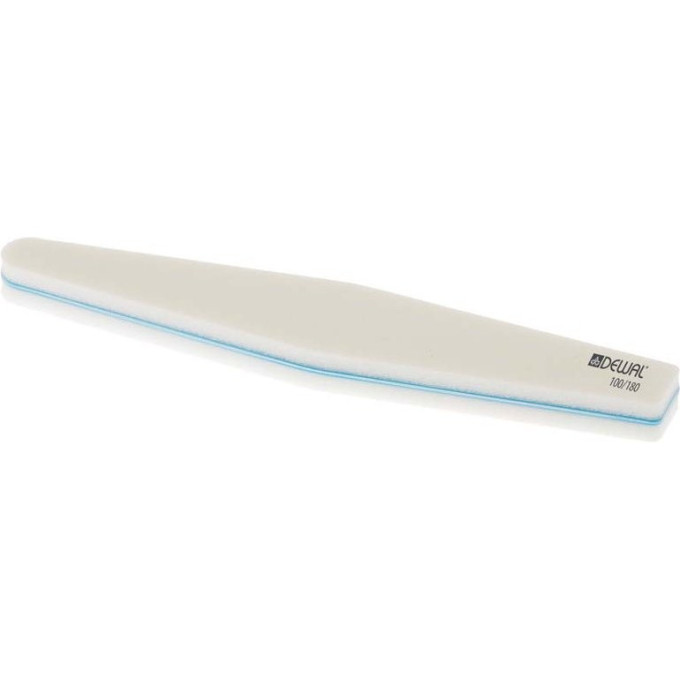 Пилка полировочная DEWAL белая 100/180, 18 см 9103307K